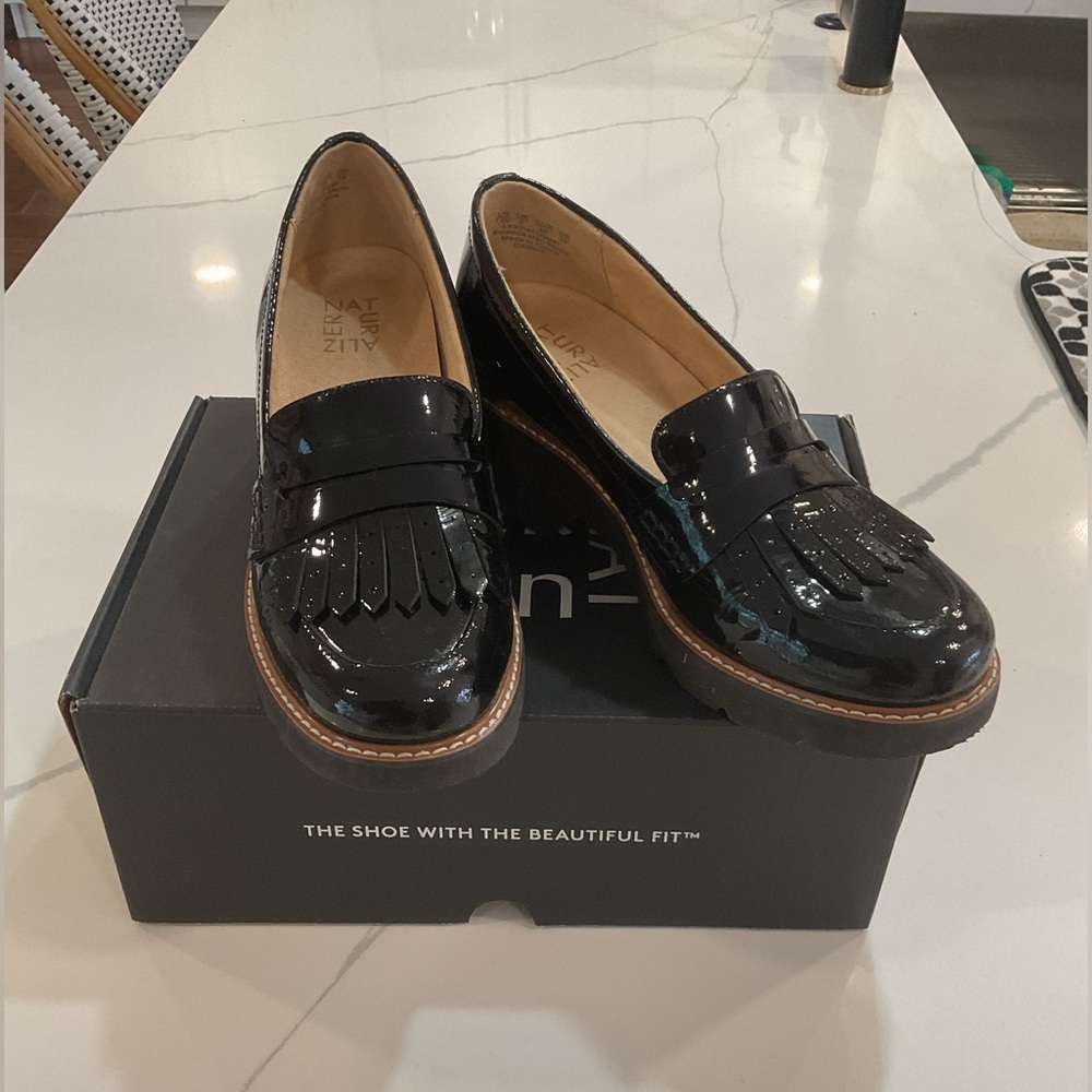 Naturalizer Black Patent Loafer